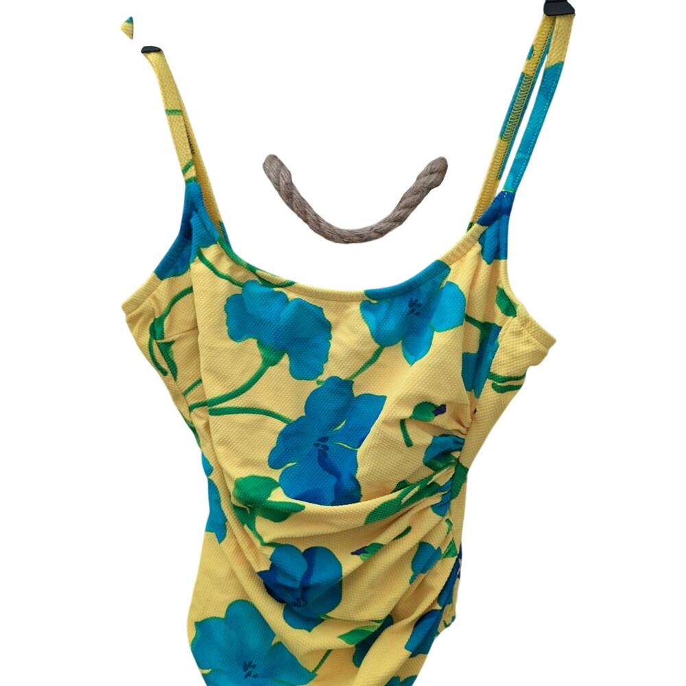 Cole of California One Piece bathing Suit with Ruching size 8